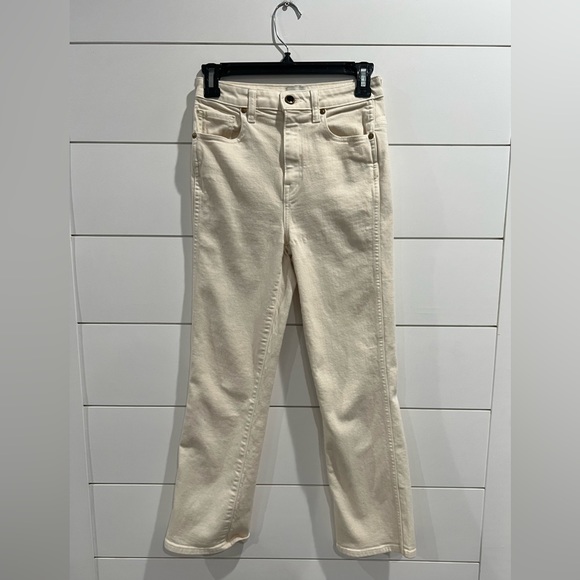 Khaite ivory Benny crop flare jeans - Picture 3 of 10